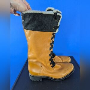 Cole Haan Sherpa Boots Leather